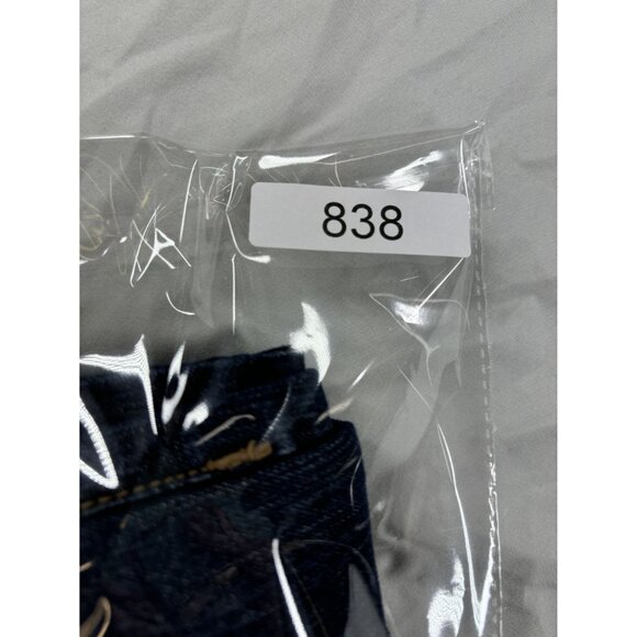 Grane Flare Leg Jeans Juniors Sz 5 Dark wash Wide Leg Distressed Hem - Picture 11 of 11